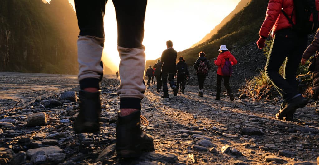 Wandelen Groep Bergen Lopen Bewegen Gezondheid Fitness Ontspanning Rust Stress Mindset
